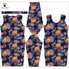 PENCIL DRESS "ALISA" (XL) - FLORAL AUTUMN PAT. 4 - sewing set 