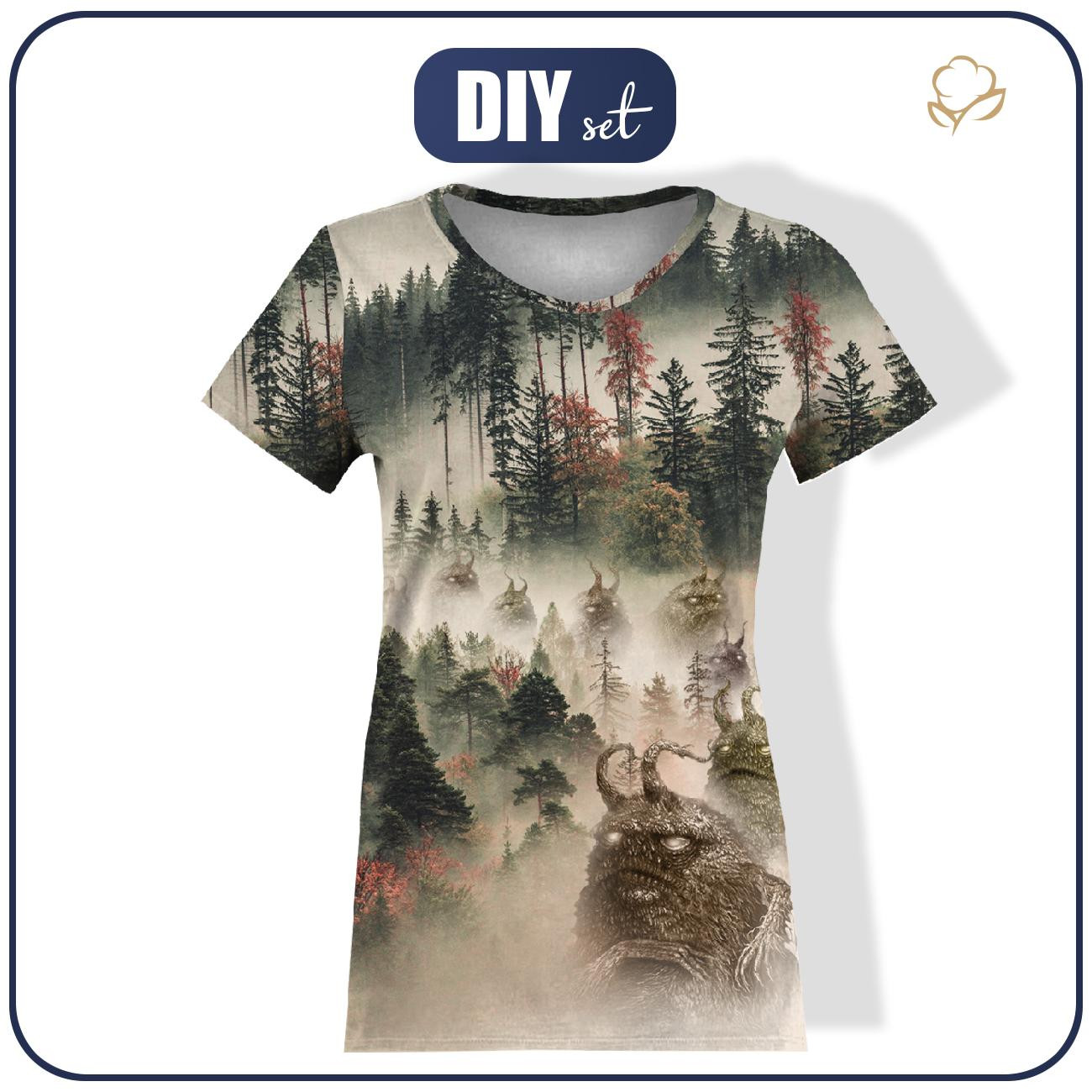 WOMEN’S T-SHIRT - WĘDROWCY LOSU BEASTS - sewing set