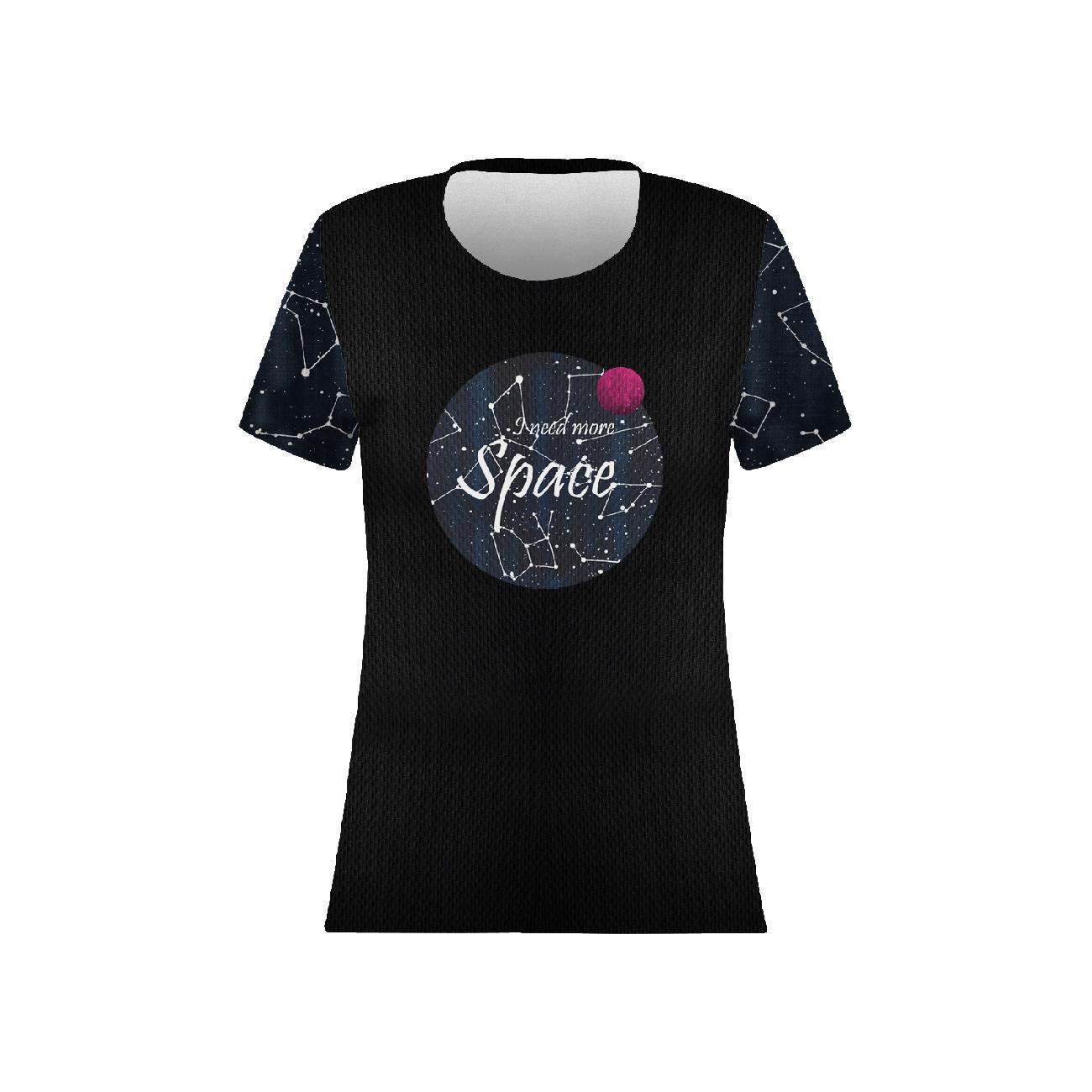 WOMEN’S SPORTS T-SHIRT - I NEED MORE SPACE / black