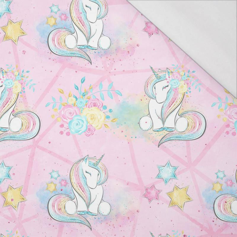 UNICORNS AND FLOWERS pat. 2 (WONDERLAND) - single jersey with elastane 