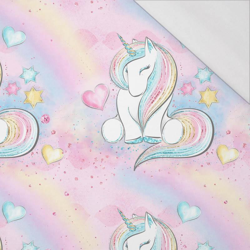 UNICORNS AND RAINBOW  pat. 2 (WONDERLAND) - single jersey with elastane 