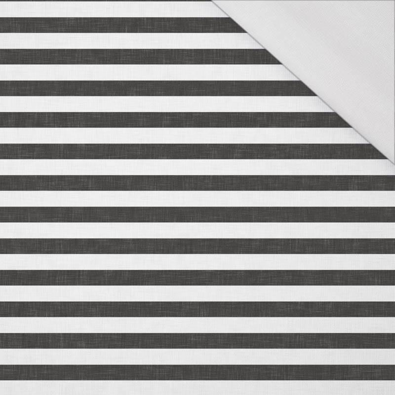 STRIPES 1x1 - acid white/ acid black - single jersey with elastane 