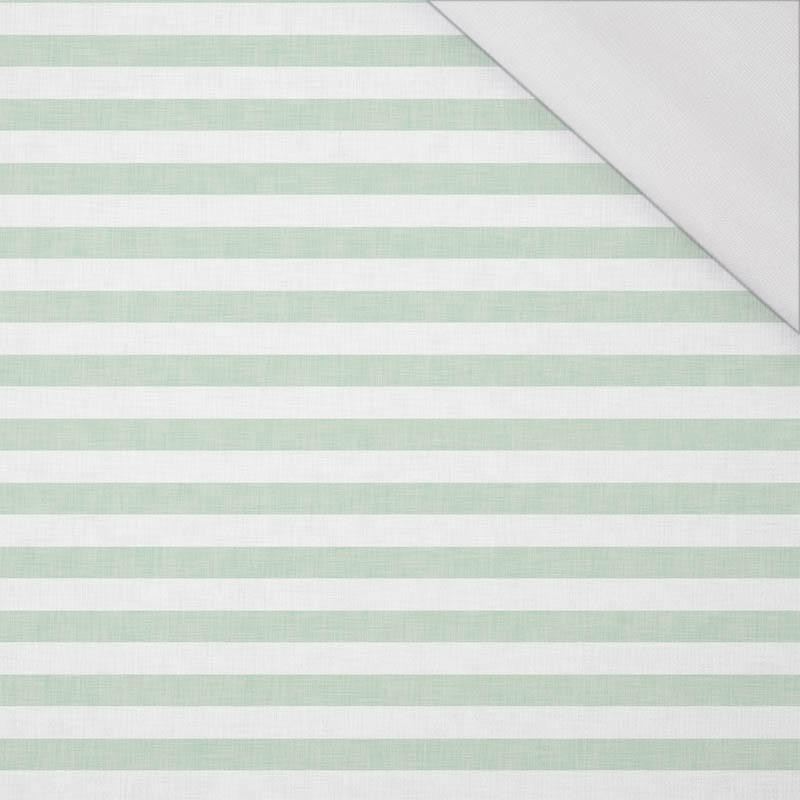 STRIPES 1x1 - acid white/ acid mint - single jersey with elastane 