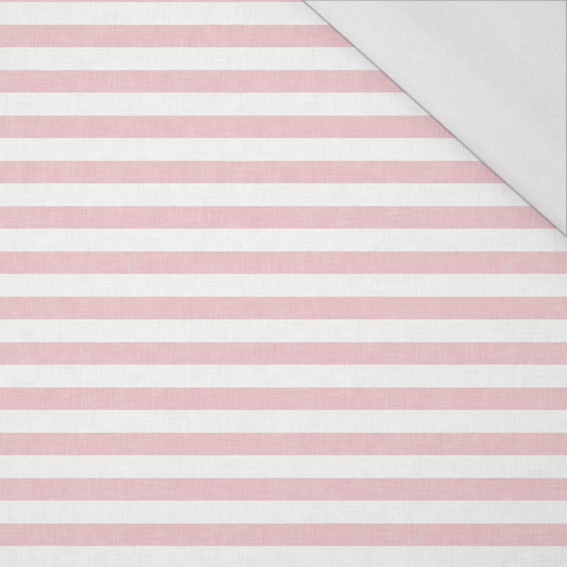 STRIPES 1x1 - acid white/ acid pink - single jersey with elastane 