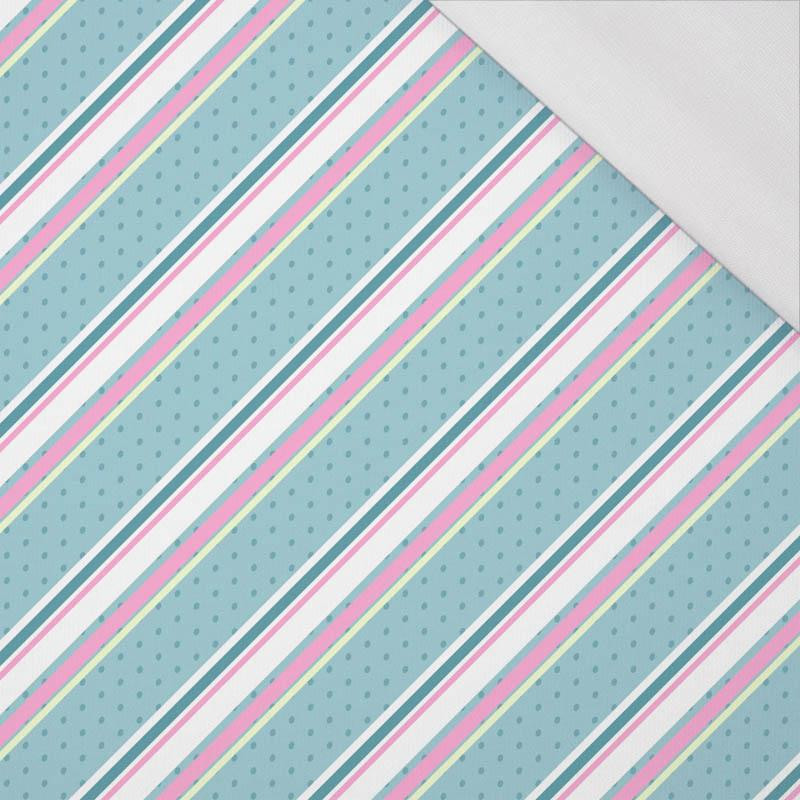 STRIPES ON DOTS  pat. 1 (PUMPKIN GARDEN) - single jersey with elastane 