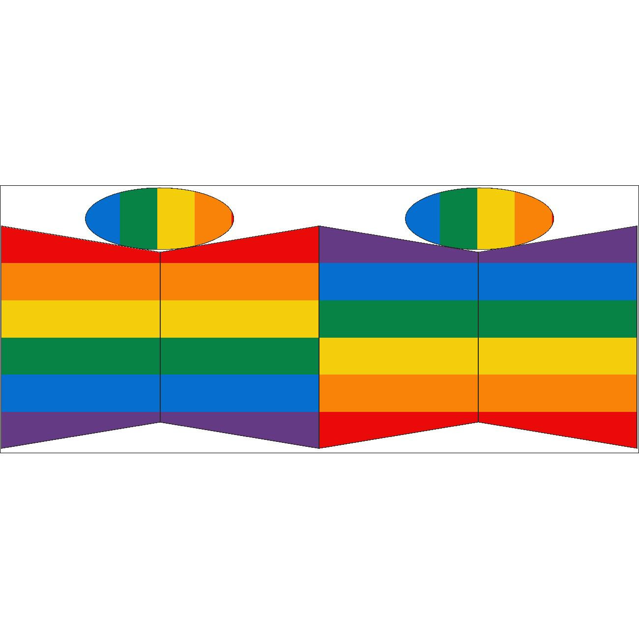 TOTE BAG - Rainbow stripes - sewing set