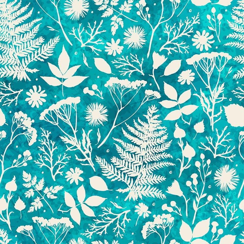 VANILLA FERNS - Cotton woven fabric