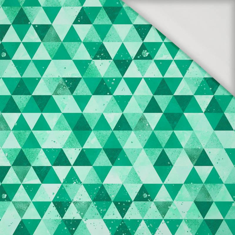 SMALL TRIANGLES / green - Viscose jersey