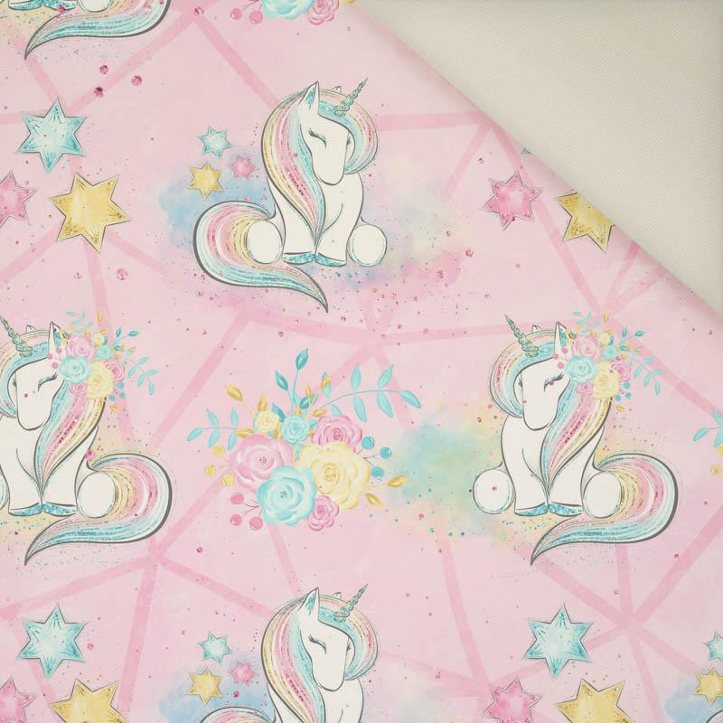 UNICORNS AND FLOWERS pat. 2 (WONDERLAND) - Viscose jersey