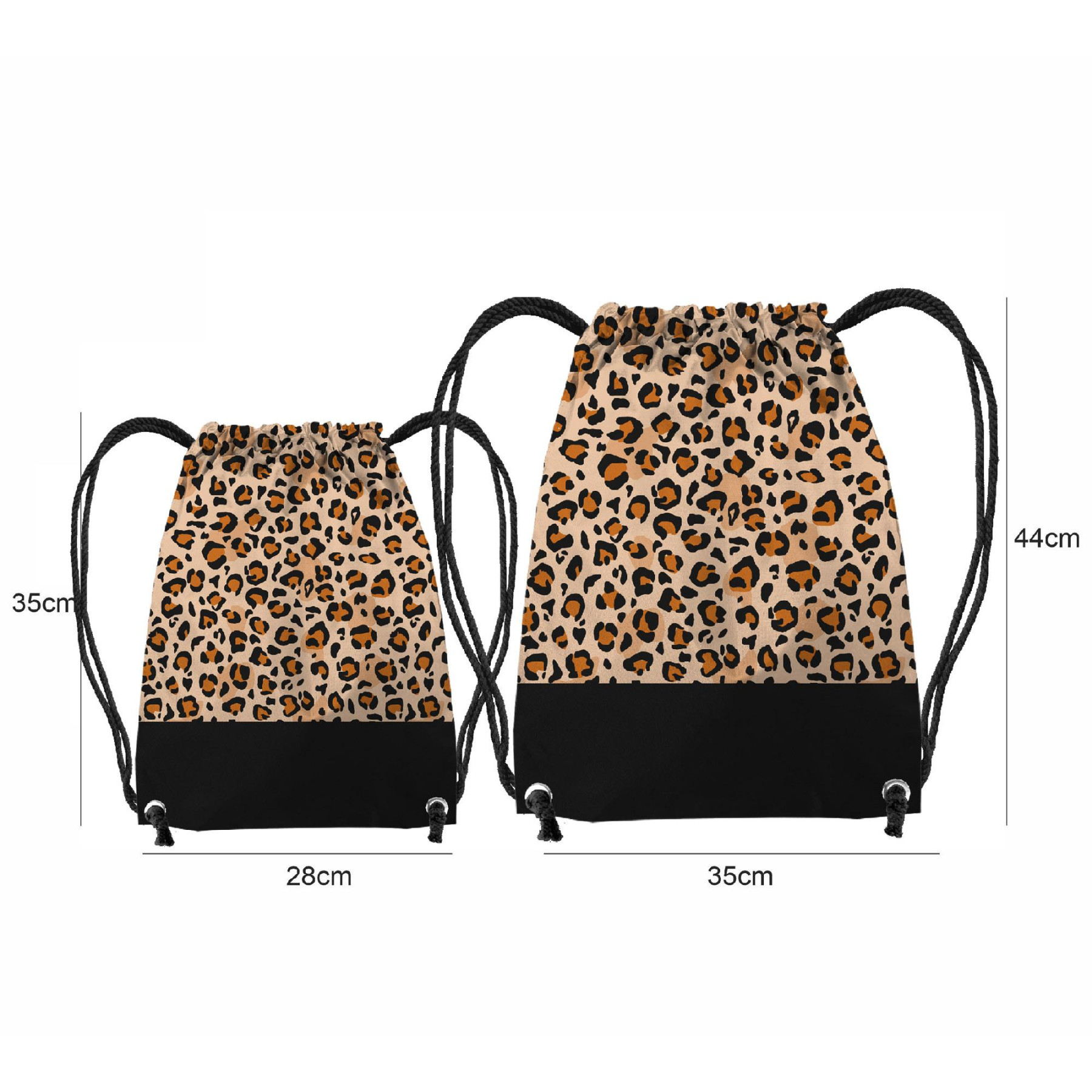 GYM BAG - LEOPARD / SPOTS - sewing set