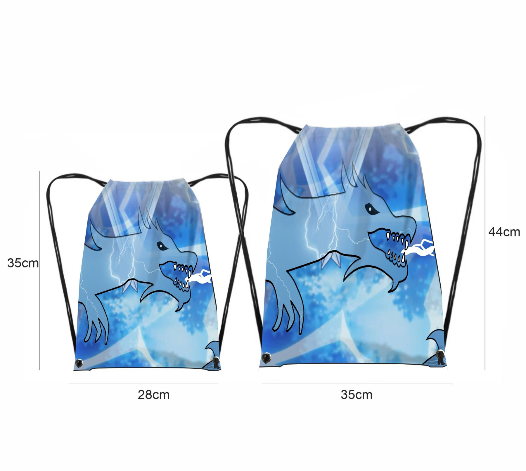 GYM BAG - BLUE NINJA / Choice of sizes