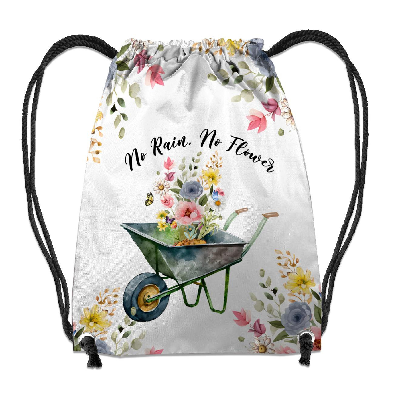GYM BAG - NO RAIN, NO FLOWER - sewing set