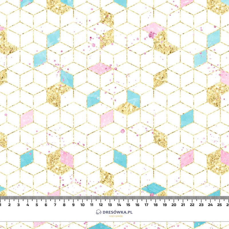 PASTEL MOSAIC (WONDERLAND) - looped knit fabric