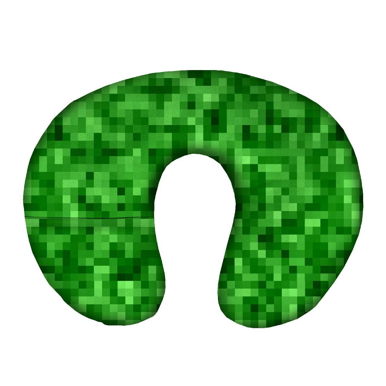 NECK PILLOW - PIXELS pat. 2 / green - sewing set