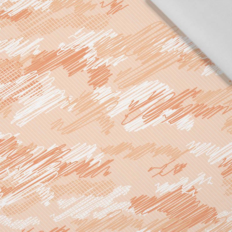 CAMOUFLAGE - scribble / orange - Cotton woven fabric