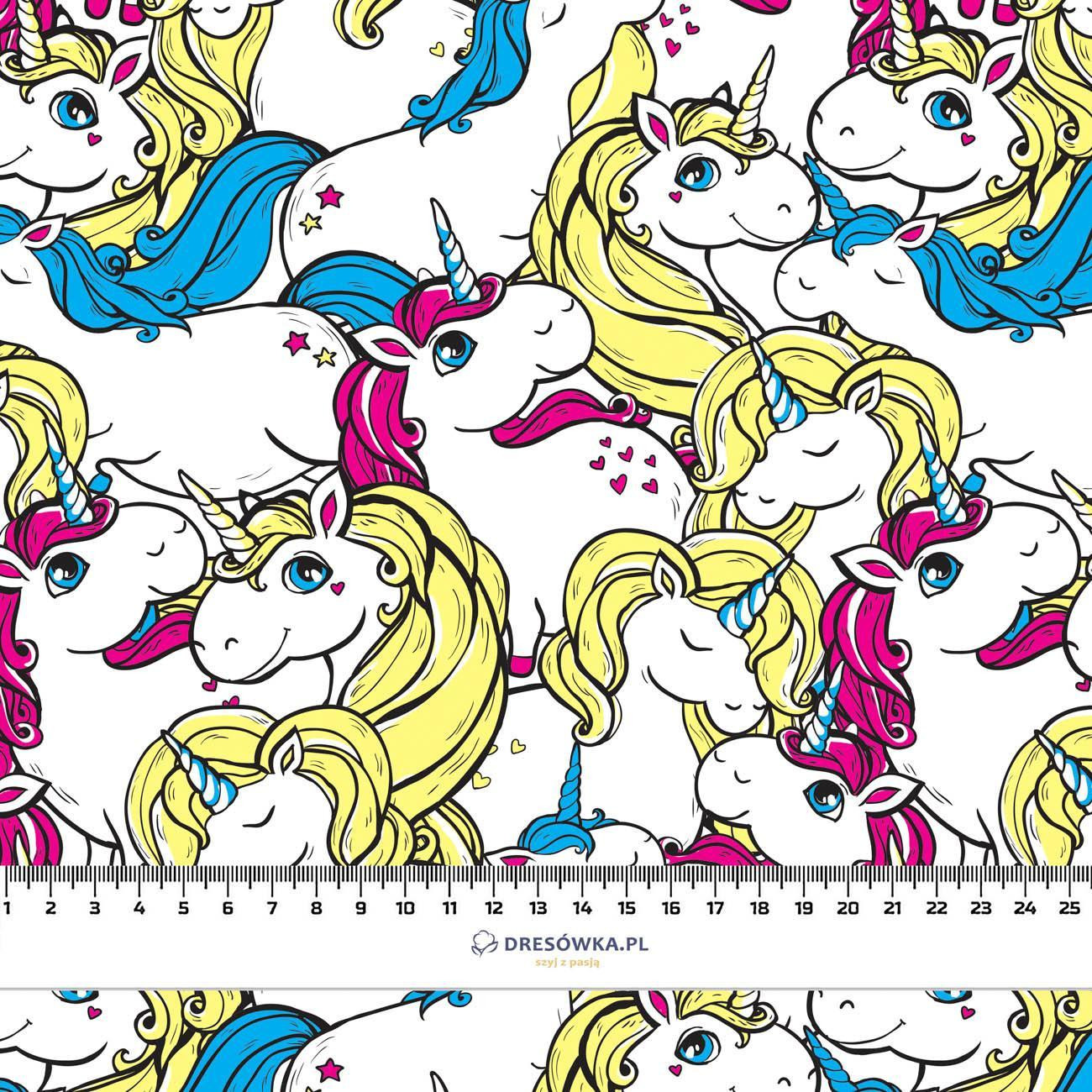FAIRYTALE UNICORNS - Hydrophobic brushed knit