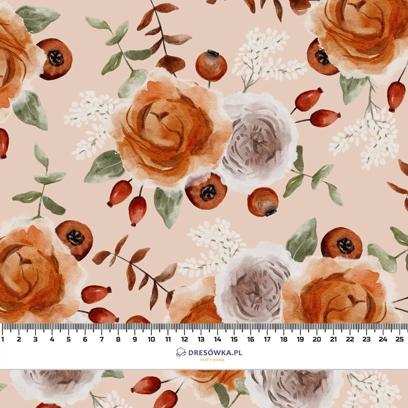 AUTUMN ARRANGEMENT pat. 2 - looped knit fabric