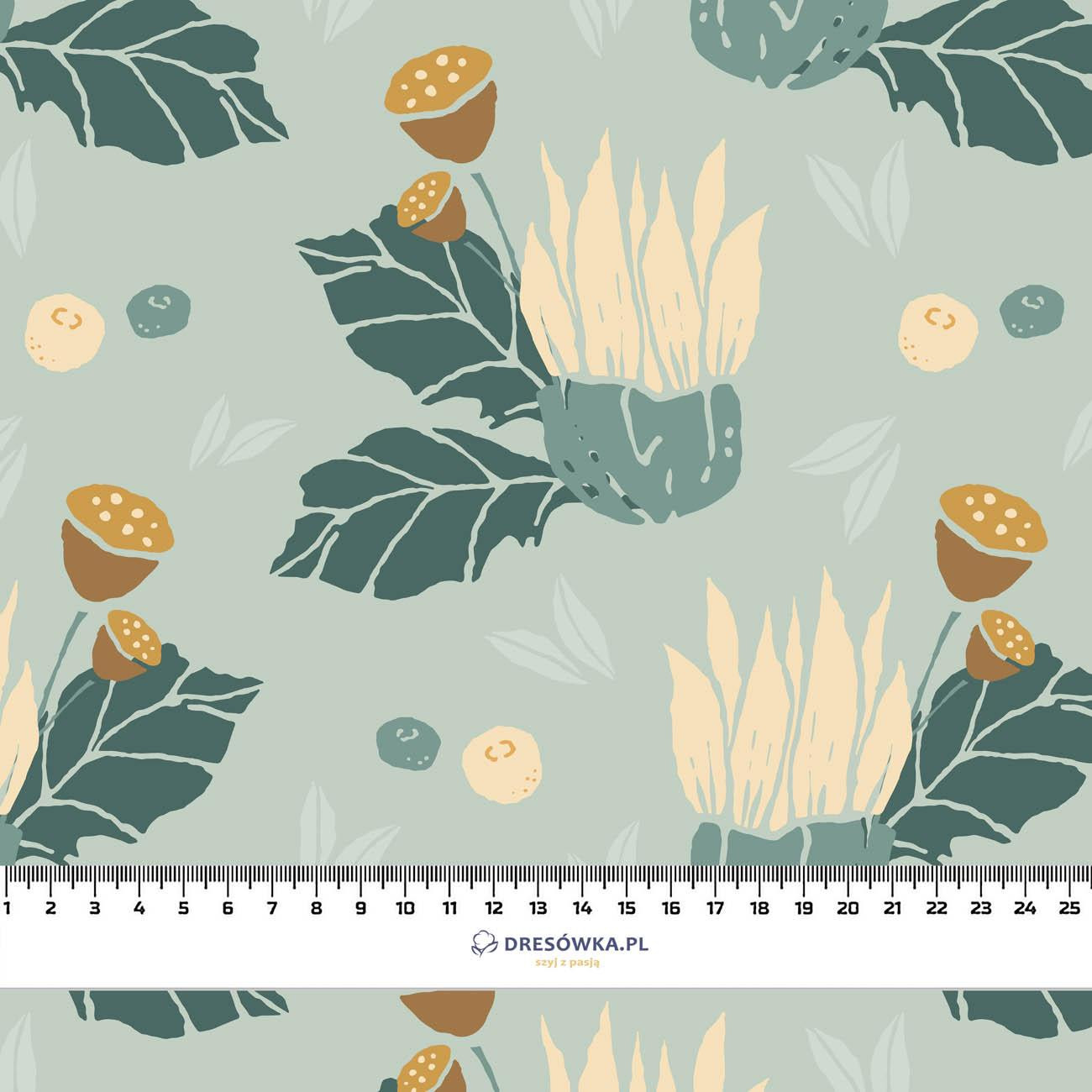 AUTUMN GARDEN pat. 1 - Cotton muslin