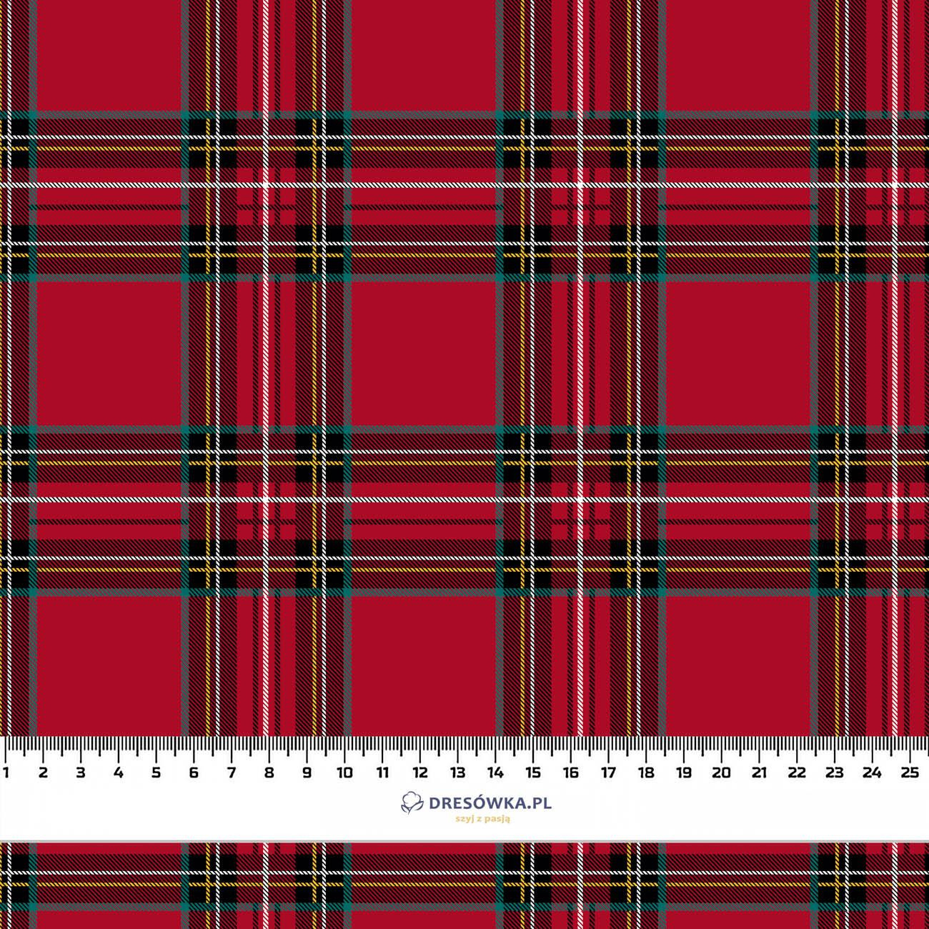 100CM CHECK PAT. 12 / red - Woven Fabric for tablecloths