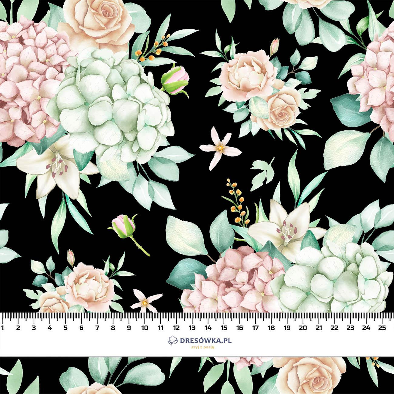 Hydrangeas - Waterproof woven fabric