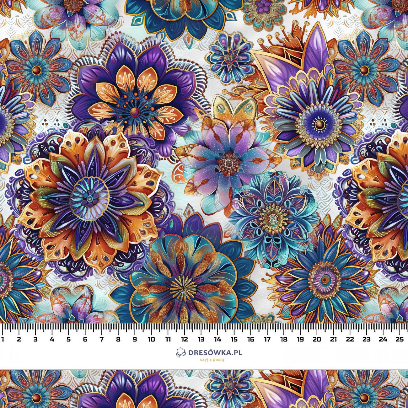 COLORFUL MANDALA pat. 5 - looped knit fabric