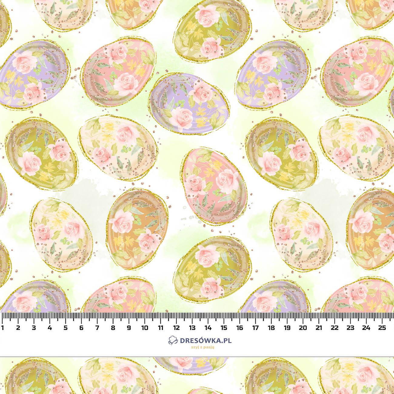 EASTER EGGS PAT. 1 (CUTE BUNNIES) - Woven Fabric for tablecloths
