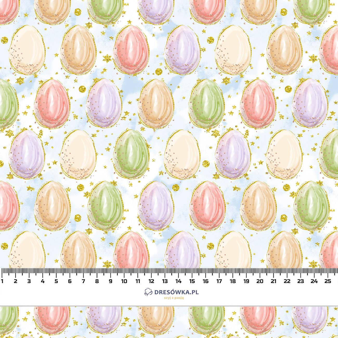 EASTER EGGS PAT. 2 (CUTE BUNNIES) - Woven Fabric for tablecloths