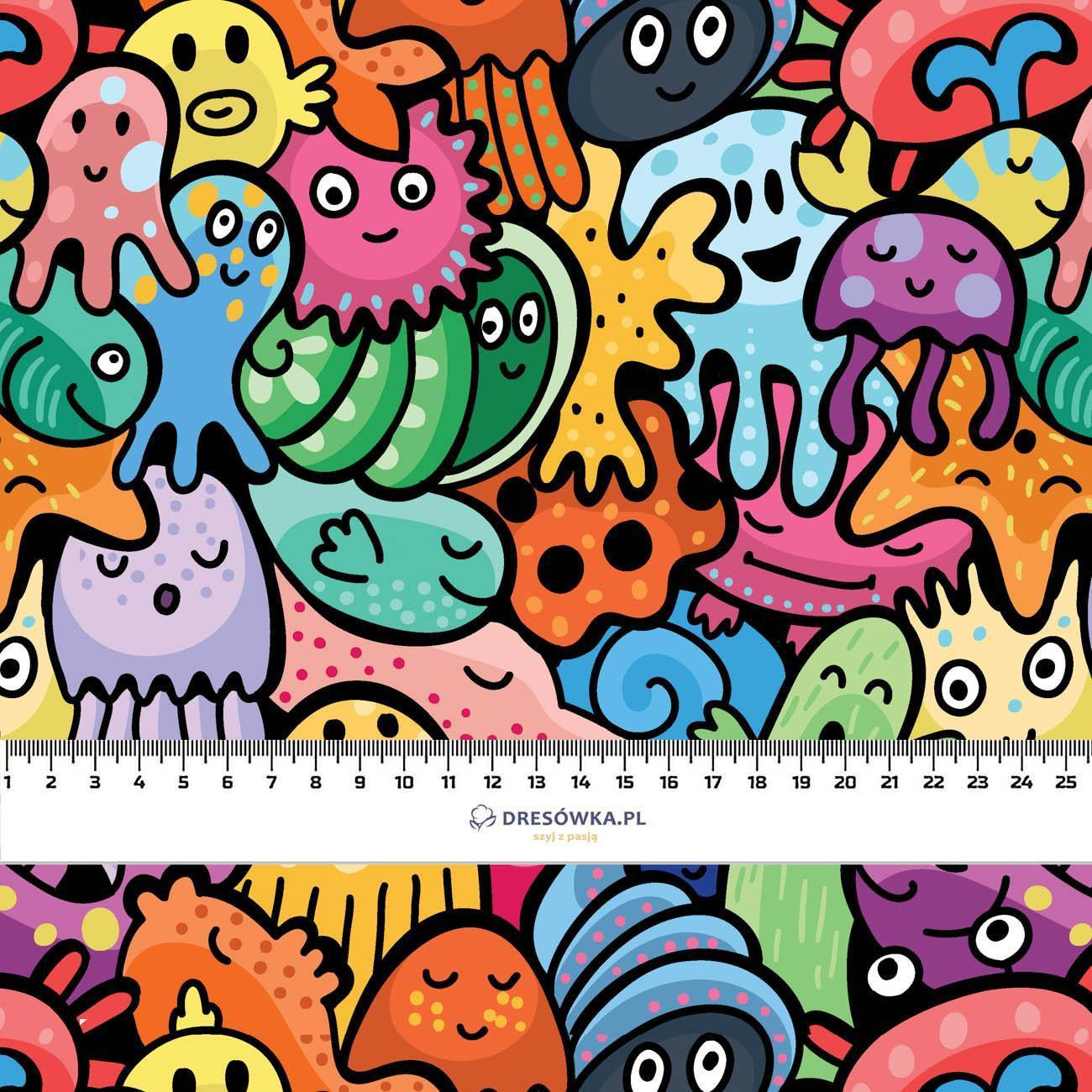 MONSTERS - PERKAL cotton fabric