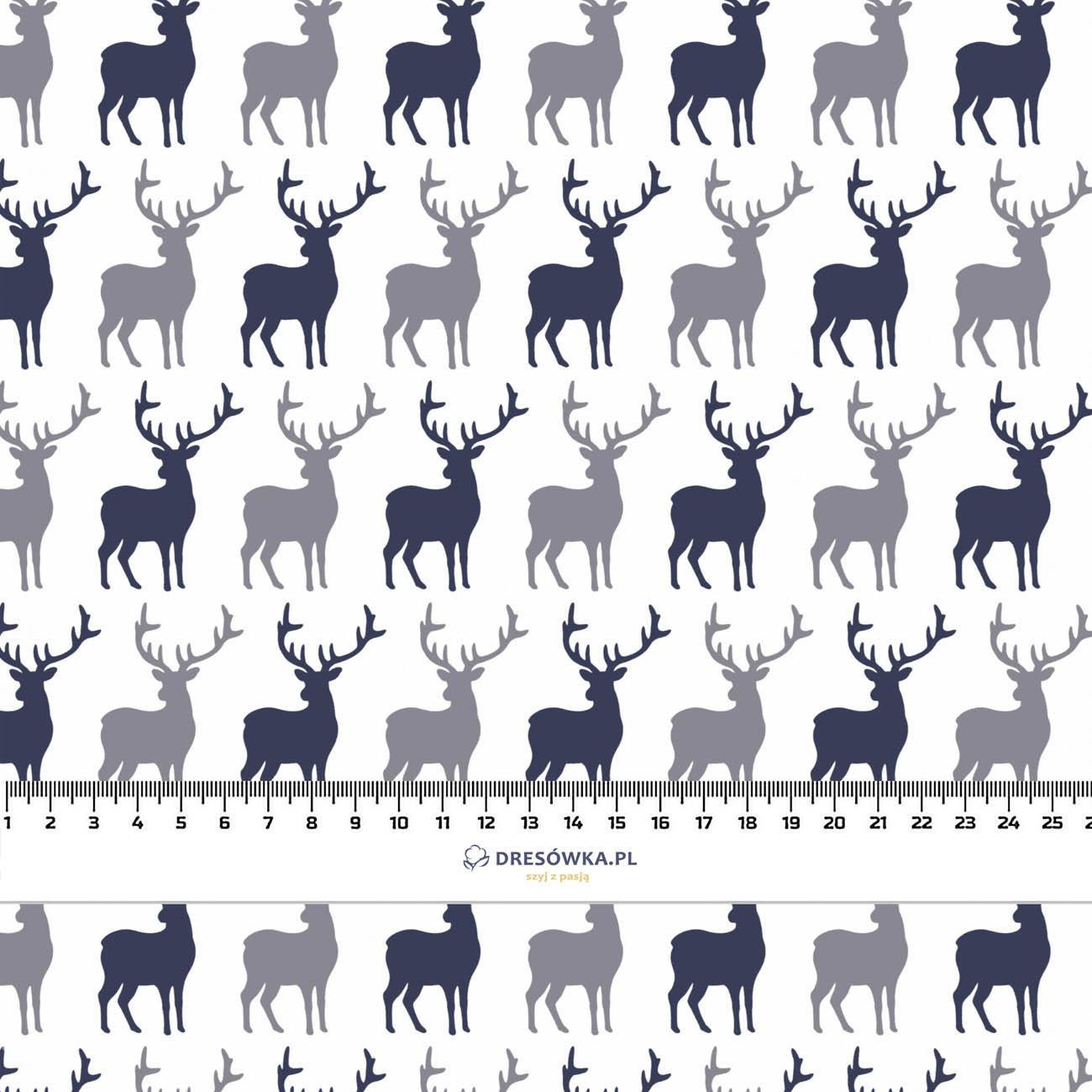 REINDEERS PAT. 4 (WINTER TIME) / white - Linen 100%