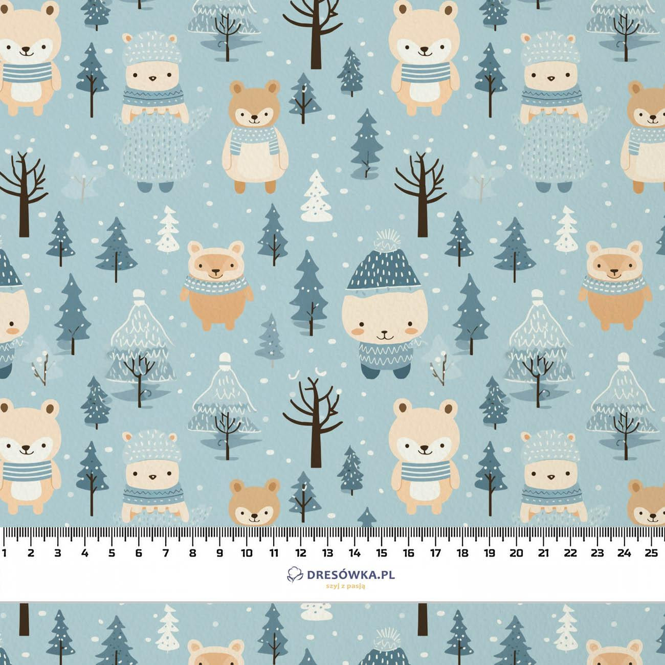 WATERCOLOR WINTER PAT. 2 - Cotton woven fabric