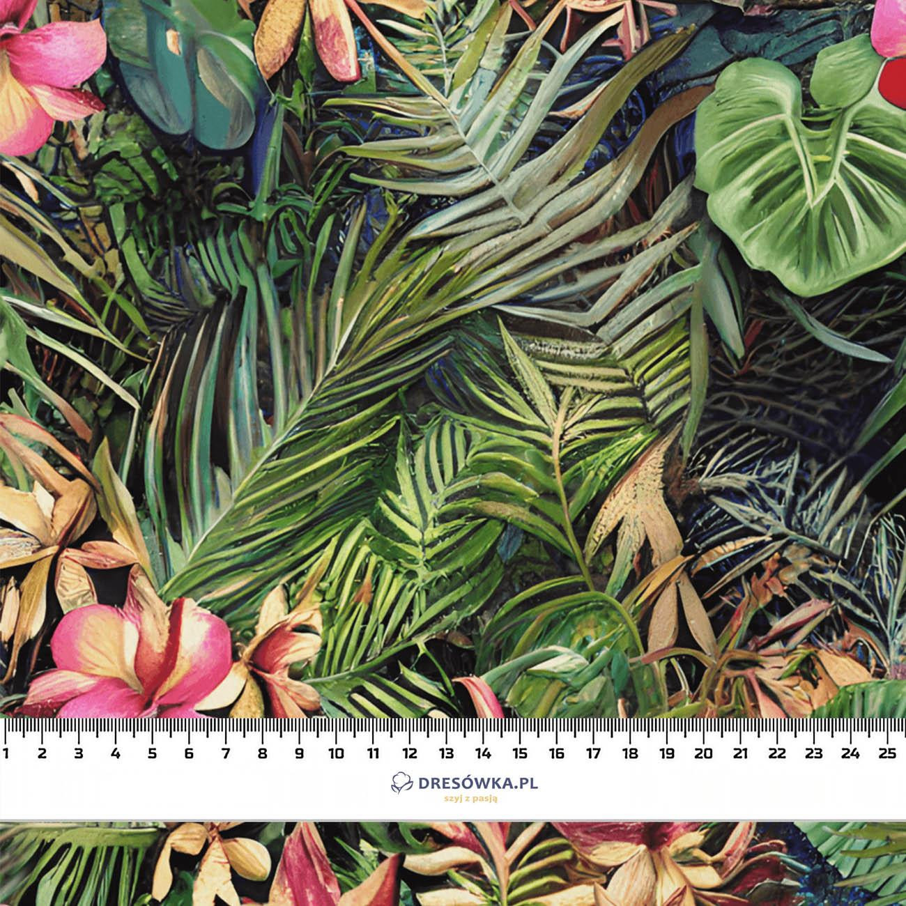 WILD JUNGLE pat. 2 - looped knit fabric with elastane ITY