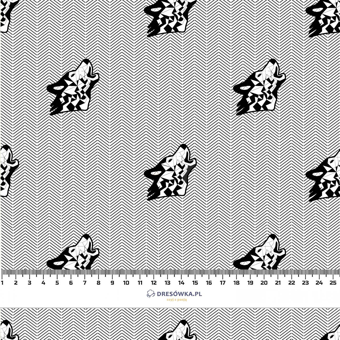 WOLF / NIGHT CALL / white - Waterproof woven fabric