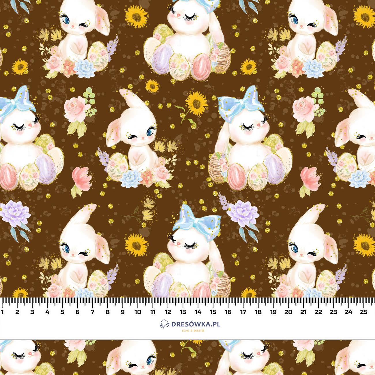 BUNNIES PAT. 3 (CUTE BUNNIES) - looped knit fabric