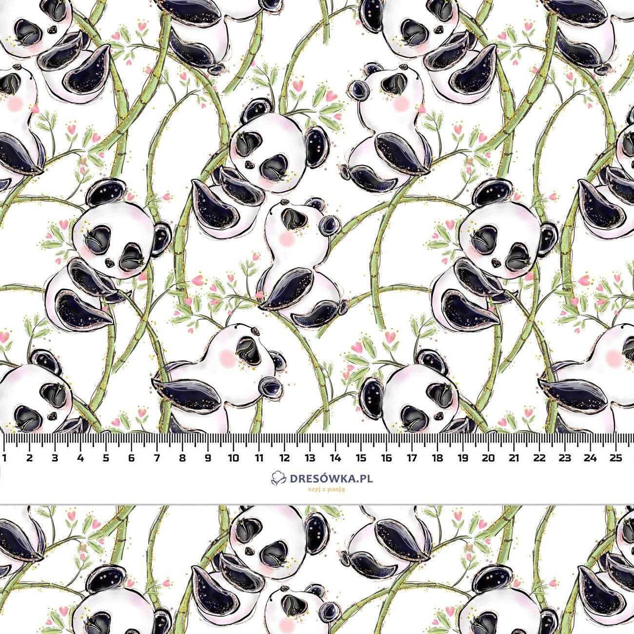CHARMING PANDAS - looped knit fabric