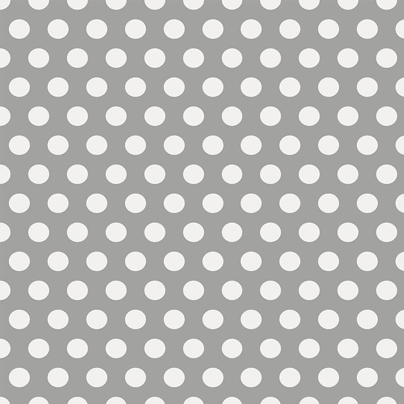 WHITE DOTS / grey 