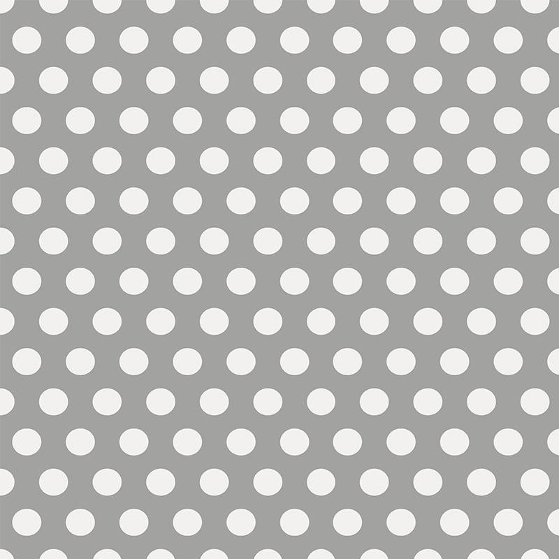 WHITE DOTS / grey 