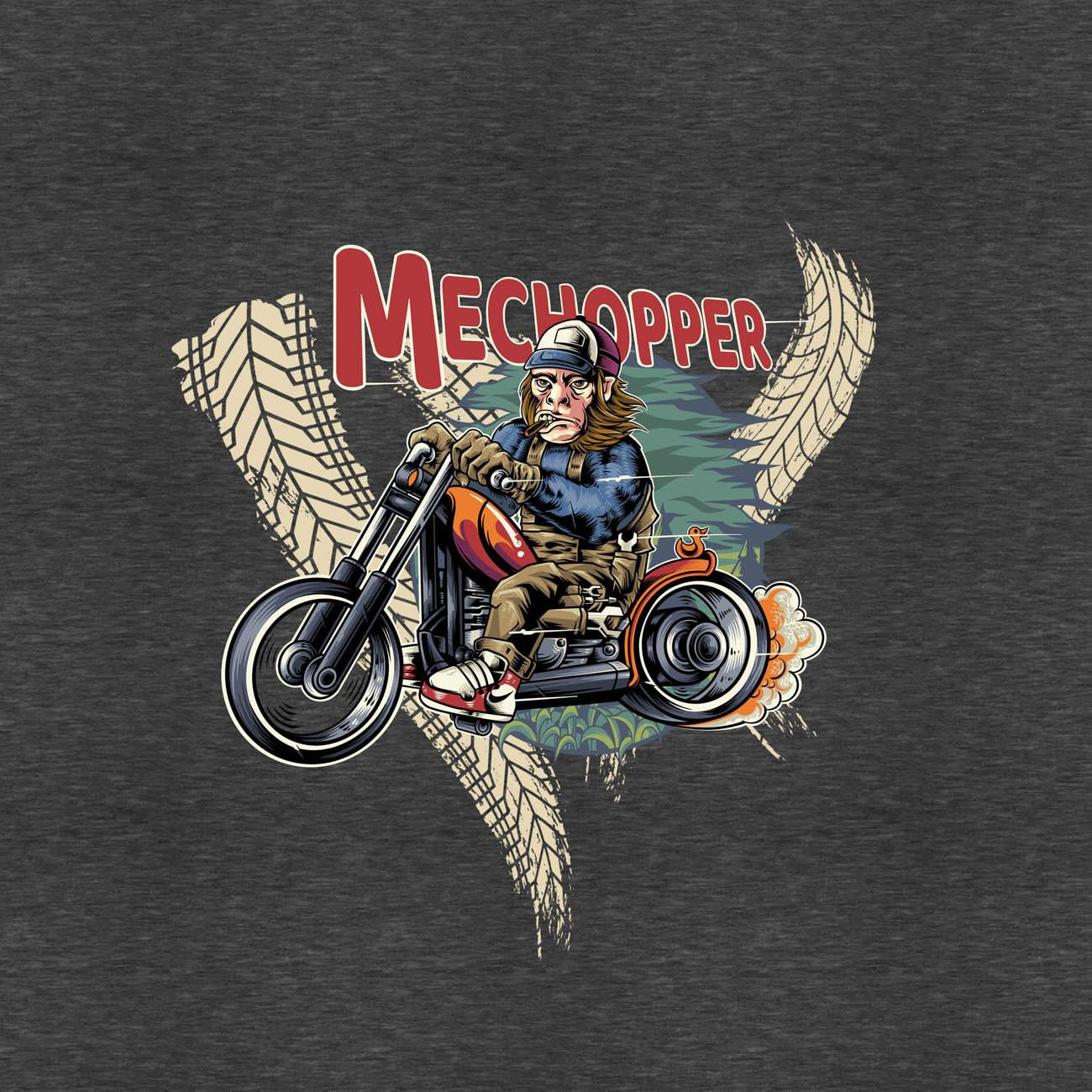 MECHOPPER / black - panel (75cm x 80cm)