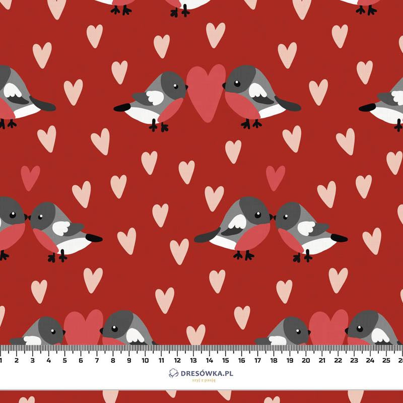 BIRDS IN LOVE PAT. 2 / RED (BIRDS IN LOVE) - Viscose jersey