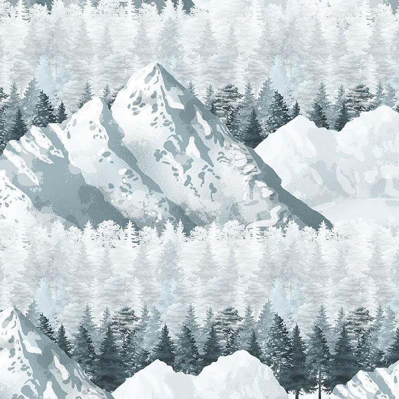 SNOWY PEAKS (WINTER IN MOUNTAINS) / large