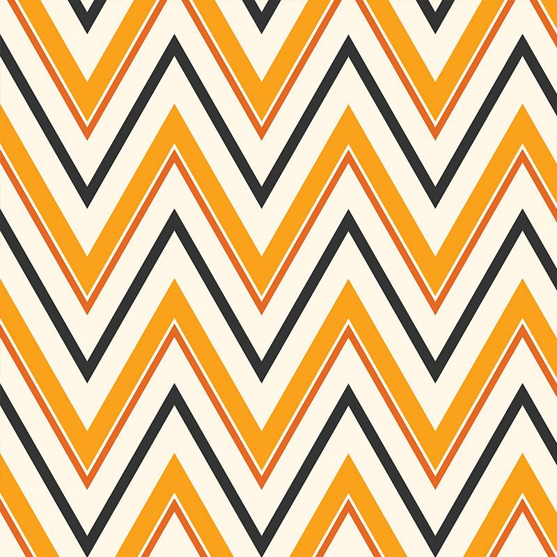 HALLOWEEN WIDE ZIGZAG / pumpkin