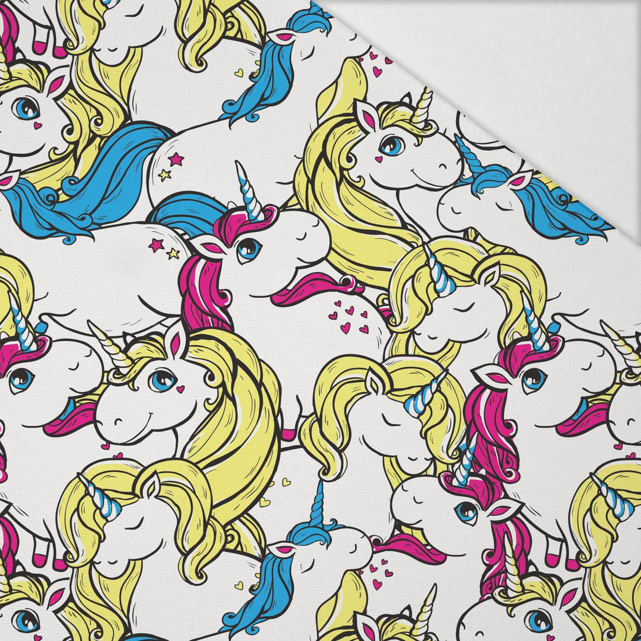 FAIRYTALE UNICORNS - Hydrophobic brushed knit