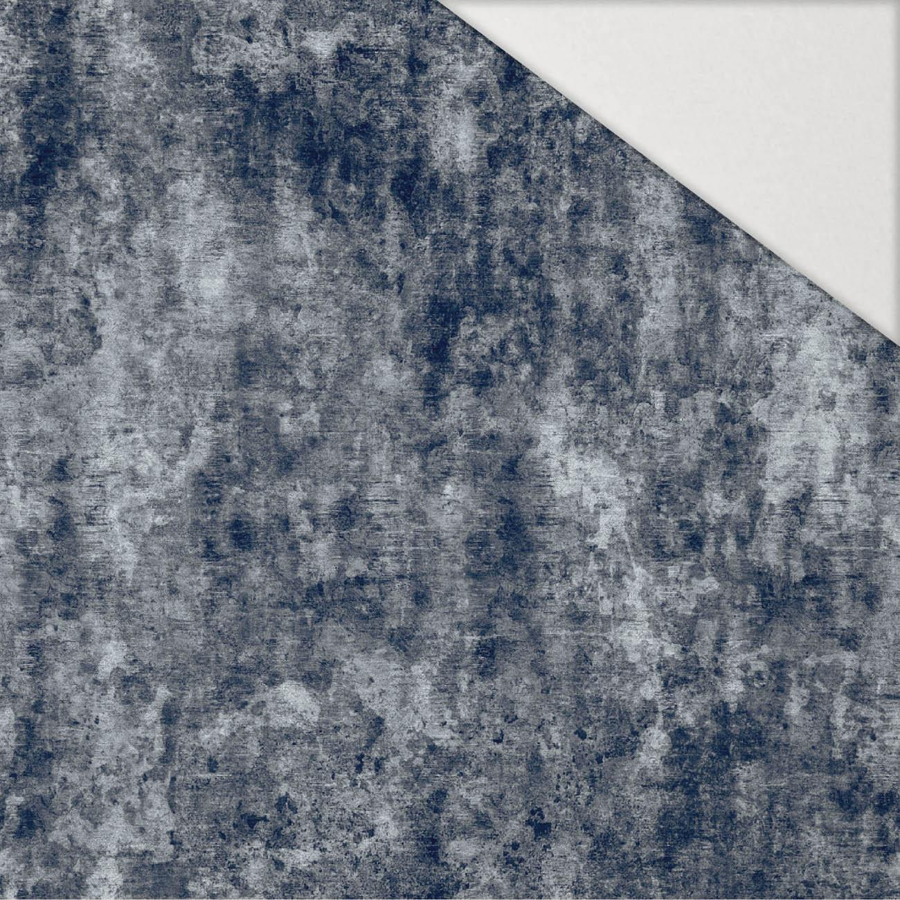 GRUNGE (navy)  - Hydrophobic brushed knit