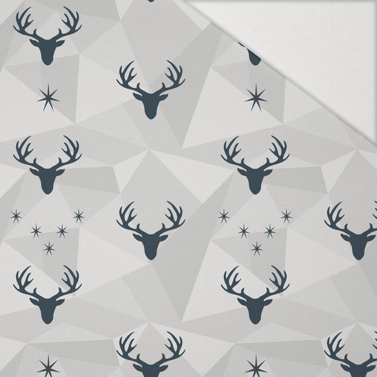 DEERS (adventure) / grey - Hydrophobic brushed knit
