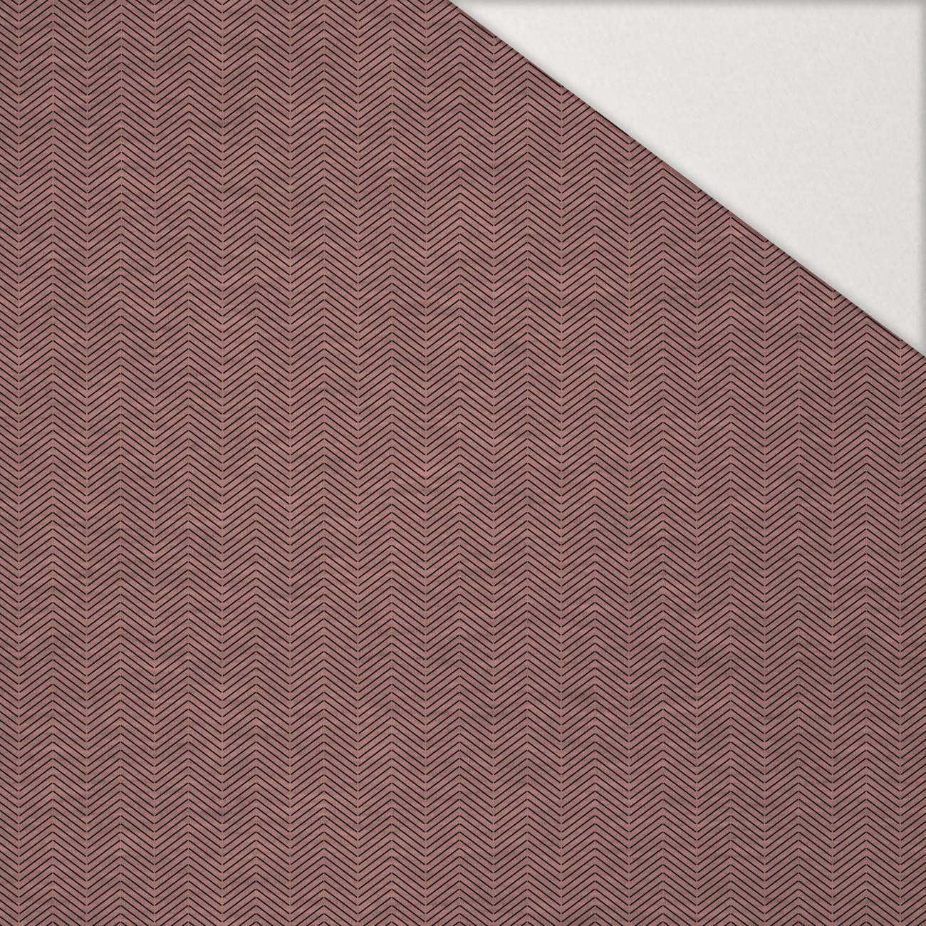 HERRINGBONE / NIGHT CALL / rose quartz - Hydrophobic brushed knit