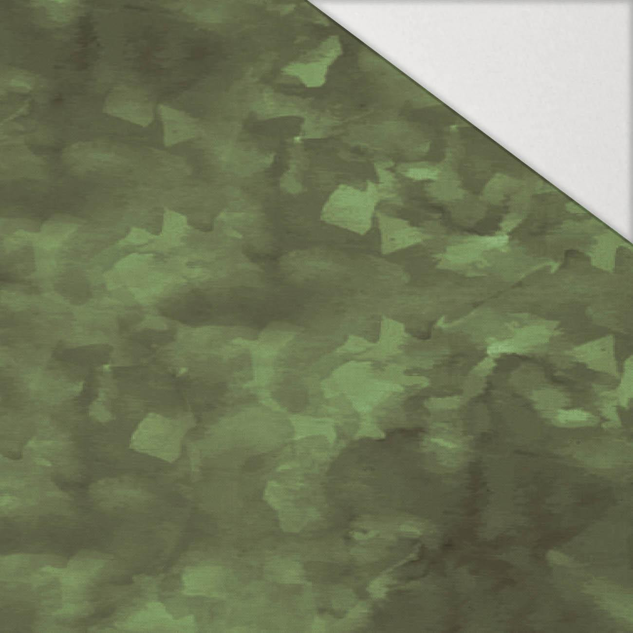 CAMOUFLAGE pat. 2 / olive - Hydrophobic brushed knit