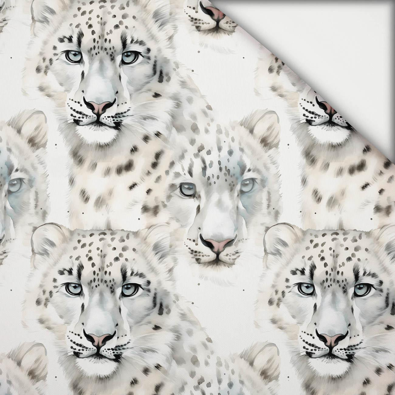 SNOW LEOPARD PAT. 1 - light brushed knitwear