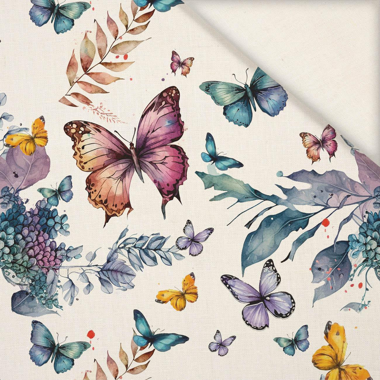 BUTTERFLY PAT. 2 - Linen with viscose