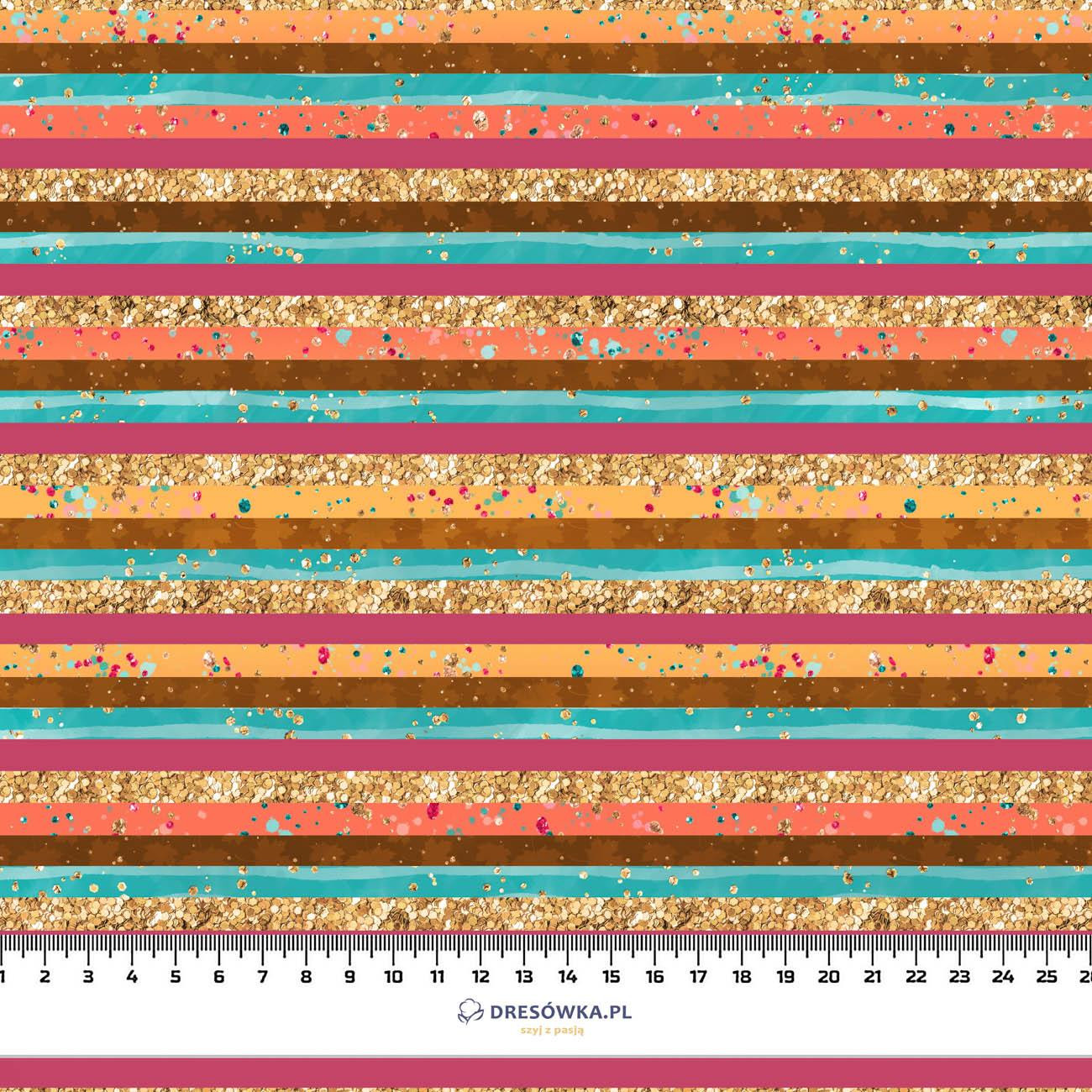 GLITTER STRIPES (GLITTER AUTUMN) - Cotton woven fabric