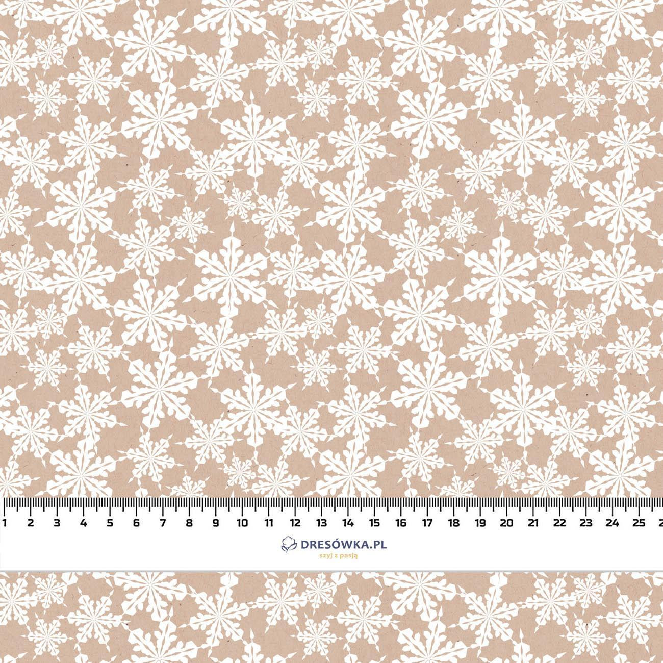 PAPER SNOWFLAKES (WHITE CHRISTMAS) - light brushed knitwear