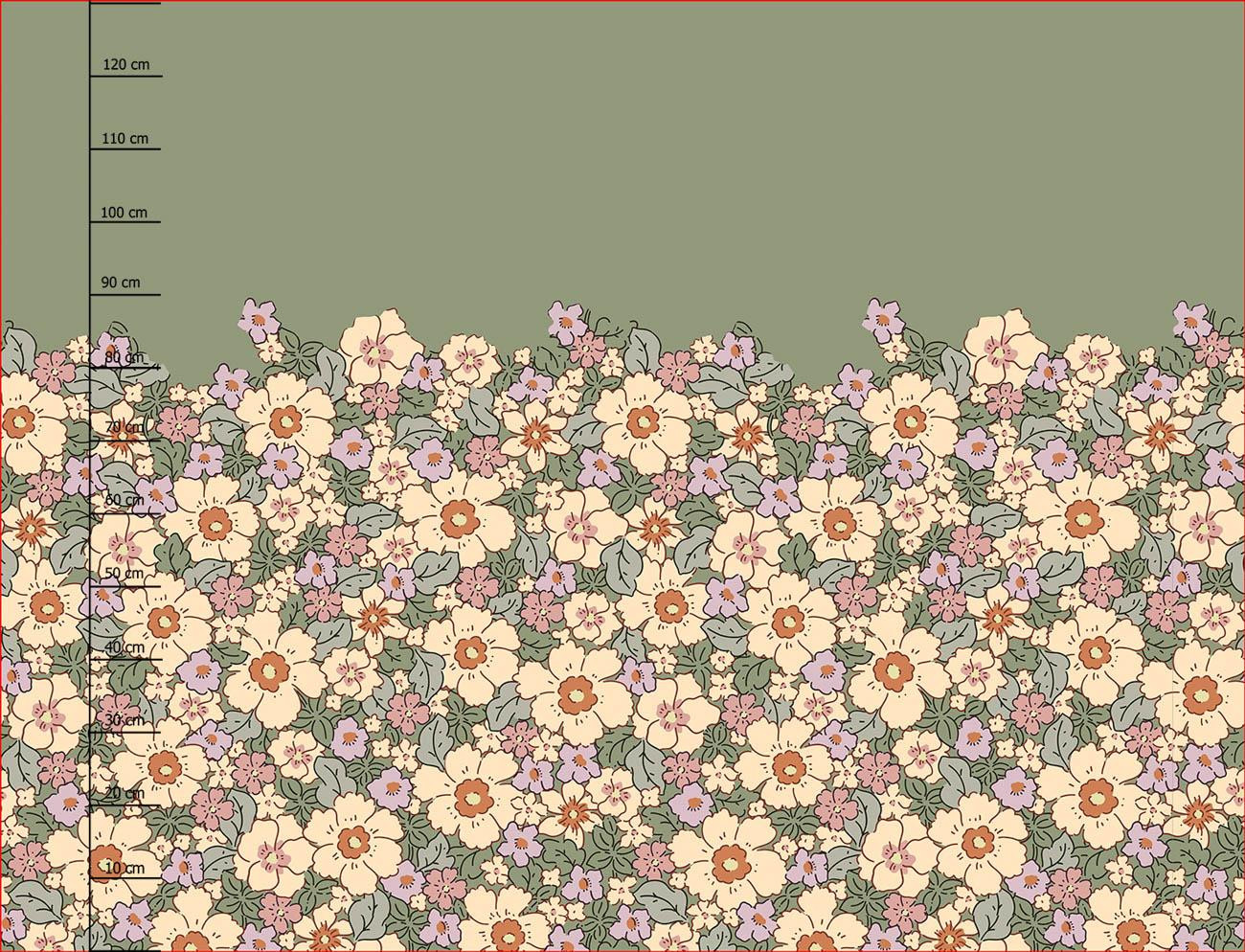 PASTEL FLOWERS PAT 2 - dress panel 